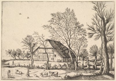 Farm, de The Small Landscapes, 1559-61. de Johannes van Doetecum I