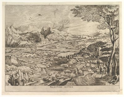 Rustic Solicitude Solicitudo rustica from The Large Landscapes, ca. 1555-56. de Johannes van Doetecum I