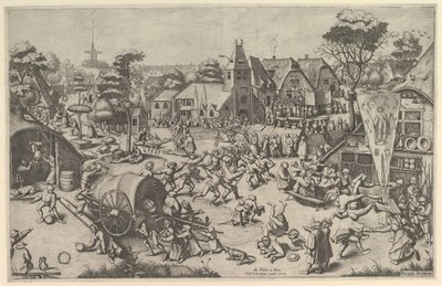 The Kermis of Saint George, ca. 1569, impresso em 1601. de Johannes van Doetecum I
