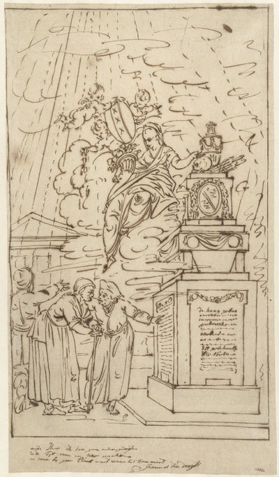 Números de um monumento grave de Johannes van Dregt