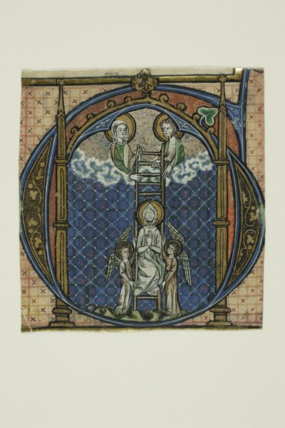 A ascensão de S. Domingos num "G" inicial historiado de um Gradual de Johannes von Valkenburg