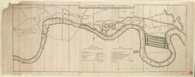 Plano do Sr. S. Wyatt, as docas propostas em Londres comparadas com as propostas na Isle of Dogs de John (after) Cary