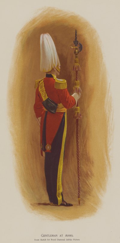 Gentleman at Arms (cor litho) de John (after) Charlton