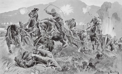 Salvando as armas no Tugela (litografia) de John (after) Charlton