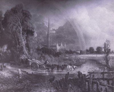 Catedral de Salisbury dos prados, Bibbys Annual de John (after) Constable