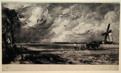 Primavera, gravada por David Lucas (1802-81), c.1829 (mezzotint & black carbon ink on paper) de John (after) Constable