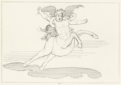 Cacus, Inferno, Canto 25 (gravura) de John (after) Flaxman