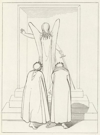 Porta do Purgatório, Purgatório, Canto 9 (gravura) de John (after) Flaxman