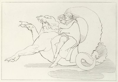 Gerion, Inferno, Canto 17 (gravura) de John (after) Flaxman