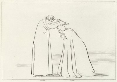 Humilhação, Purgatório, Canto 1 (gravura) de John (after) Flaxman