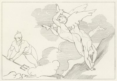 Cimeira de Malebolge, Inferno, Canto 21 (gravura) de John (after) Flaxman