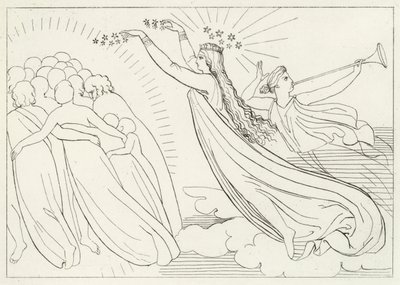 O Bem Ativo, Paraíso, Canto 6 (gravura) de John (after) Flaxman