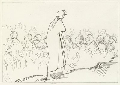 O Carnal, Purgatório, Canto 25 (gravura) de John (after) Flaxman