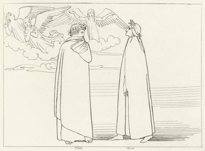 O Coro, Purgatório, Canto 17 (gravura) de John (after) Flaxman