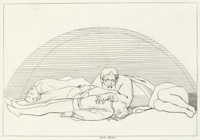 A Morte de Ugolino, Inferno, Canto 33 (gravura) de John (after) Flaxman