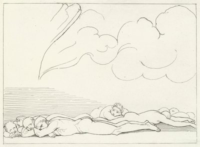 O Terramoto, Purgatório, Canto 20 (gravura) de John (after) Flaxman