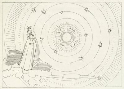 The Empyreum, Paradise, Canto 28 (gravura) de John (after) Flaxman