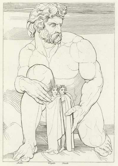 The Giants, Inferno, Canto 31 (gravura) de John (after) Flaxman