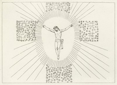 A Cruz Gloriosa, Paraíso, Canto 14 (gravura) de John (after) Flaxman