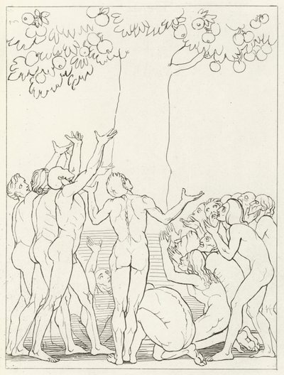 O Intemperado, Purgatório, Canto 24 (gravura) de John (after) Flaxman
