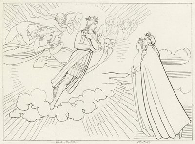 O Planeta Vénus, Paraíso, Canto 8 (gravura) de John (after) Flaxman