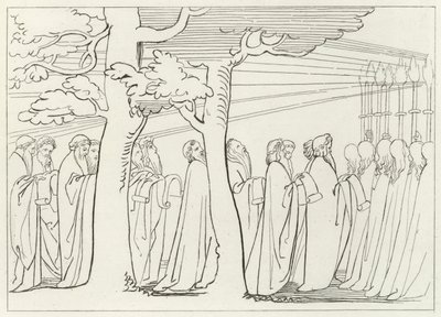 A Procissão dos Anciãos, Purgatório, Canto 29 (gravura) de John (after) Flaxman