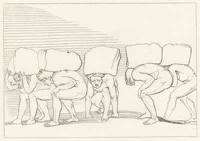 O Orgulhoso, Purgatório, Canto 11 (gravura) de John (after) Flaxman