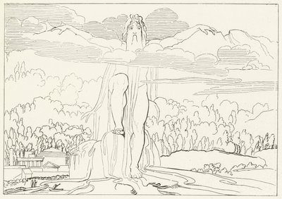 A Estátua dos Quatro Metais, Inferno, Canto 14 (gravura) de John (after) Flaxman