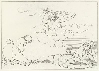 The Terrors of Guilt, Paradise, Canto 22 (gravura) de John (after) Flaxman