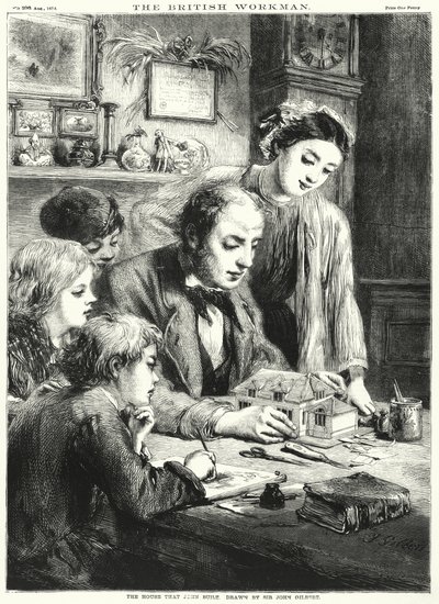 A Casa que John construiu (gravura) de John (after) Gilbert