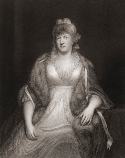 Princesa Wilhelmina da Prússia. Retrato de John (after) Hoppner