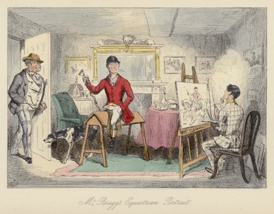 Ilustração de John Leech para Mr Sponge