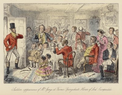 Ilustração de John Leech para Mr Sponge