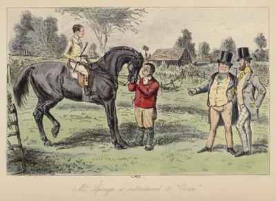 Ilustração de John Leech para Mr Sponge