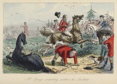 Ilustração de John Leech para Mr Sponge