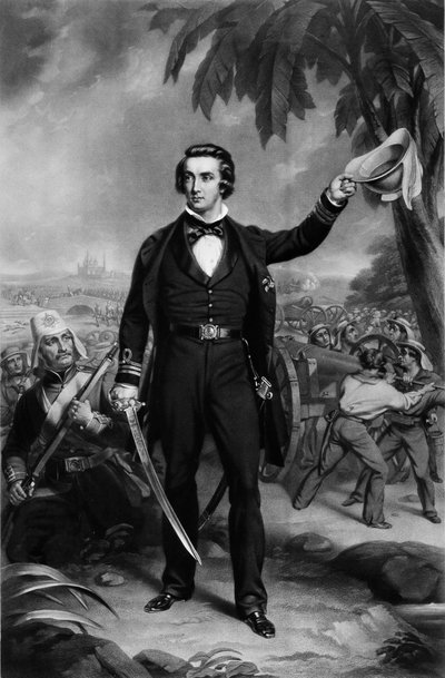 Capitão Sir William Peel RN, VC, KCB, 21 de Setembro de 1857 (mezzotint) de John (after) Lucas