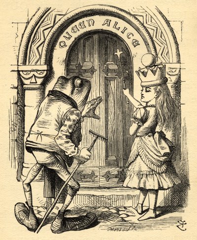 Alice e o Sapo, ilustração de 