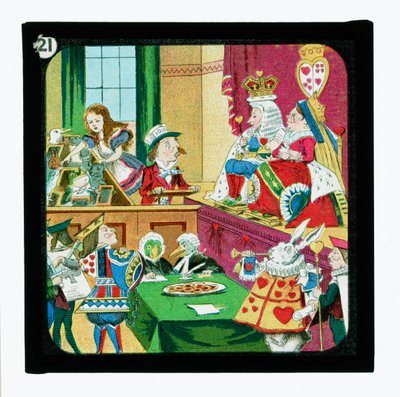 Alice no País das Maravilhas, Cor da Lanterna Slides (slide da lanterna) de John (after) Tenniel