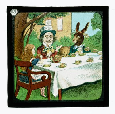 Alice no País das Maravilhas, Cor da Lanterna Slides (slide da lanterna) de John (after) Tenniel
