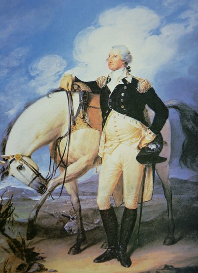 George Washington (1732-99) (cor litho) de John (after) Trumbull