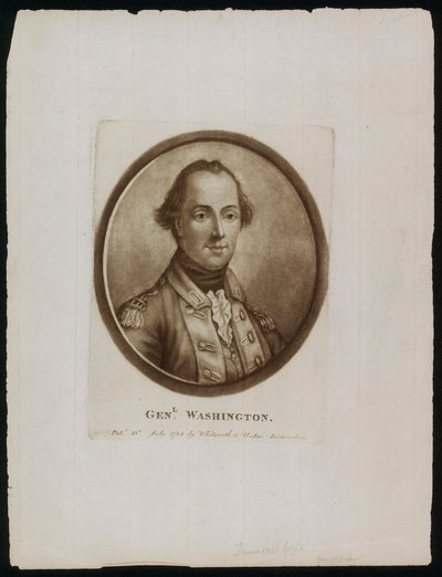 Retrato do General [George] Washington (gravura) de John (after) Trumbull