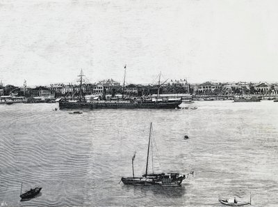 Porto de Xangai algumas semanas antes do início da guerra de Walter Charles Mills