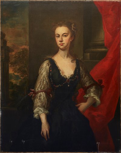 Retrato dito ser Elizabeth, condessa de Pembroke (1674-1739) (óleo sobre tela) de John (studio of) Vanderbank