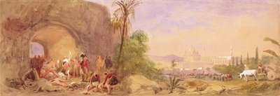 A descoberta do corpo de Tipu no Portão das Águas em Seringapatam de John Absolon