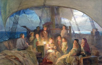 Estamos no oceano navegando para a nossa casa além do profundo ... de John Absolon