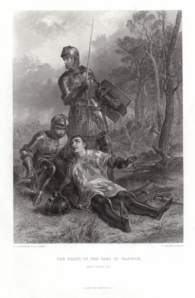 A morte do conde de Warwick de John Adam P. Houston