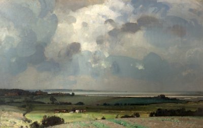 The Estuary, Wells-next-the-Sea, Norfolk de John Alfred Arnesby Brown