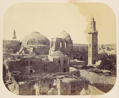 Cúpula do Santo Sepulcro, Jerusalém, década de 1860. de John Anthony