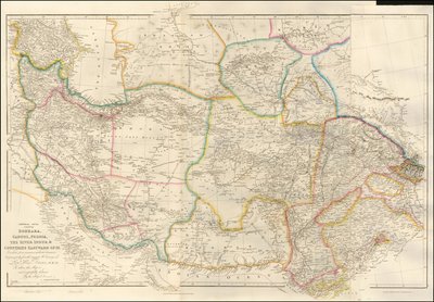 Mapa da Ásia Central de 1842, de John Arrowsmith de John Arrowsmith