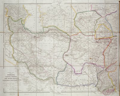 Mapa da Ásia Central, 1834 de John Arrowsmith